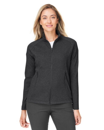North End Ladies Spirit Textured Full-Zip